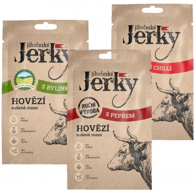 Jihočeské Jerky Hovězí teriyaki 20 g – Zboží Dáma
