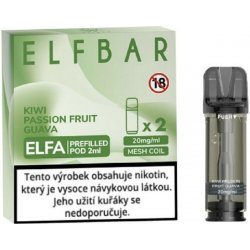 Elf Bar ELFA cartridge 2Pack Kiwi Passion Fruit Guava 20 mg