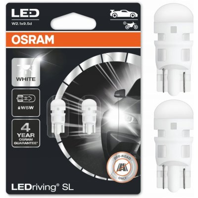 Osram LEDriving SL W5W 12V 1W W2,1x9,5d 6000K 2 ks 2825DWP-02B | Zboží Auto