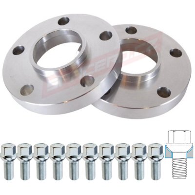 Spacero Sada podložek 20mm 5×112 57,1 + šrouby Dosedací plocha šroubů: Kulová R13 – Hledejceny.cz