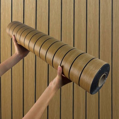 Impol Trade Samolepící lamely TPW0080635 280 x 60 cm hnědé 1ks – Hledejceny.cz
