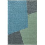 Nej-koberce LIMA M046A zelený šedý modrý – Zboží Mobilmania