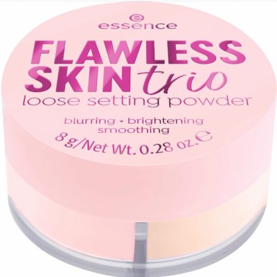 essence Flawless Skin Trio sypký fixační pudr 8 g – Hledejceny.cz