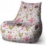 Sablio sedací vak Bean Lesní zvířátka 60 x 70 x 70 cm – Zboží Dáma