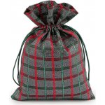 Prima-obchod Vánoční dárkový pytlík káro s lurexem 13x18 cm barva 1 stříbrná – Hledejceny.cz