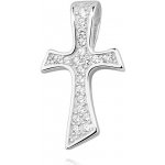 OLIVIE Stříbrný přívěsek Křížek se zirkony 1512 – Zboží Mobilmania
