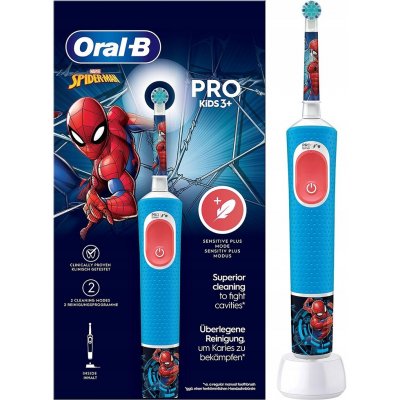 Oral-B Vitality Kids PRO elektrický zubní kartáček SPIDERMAN +1ks extra hlavice