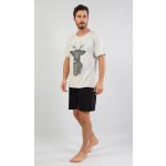 Jelen pánské pyžamo krátké šedé – Zboží Dáma