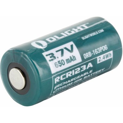 Olight RCR123 3,7V 650 mAh 1ks PO77 – Zboží Živě