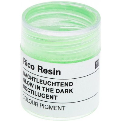 Rico Design Pigment do pryskyřice svítící ve tmě - neonově zelená – Zboží Dáma