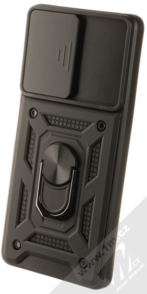 Pouzdro 1Mcz Armor CamShield odolné ochranné s držákem na prst Xiaomi Redmi Note 10 Pro, Redmi Note 10 Pro Max černé