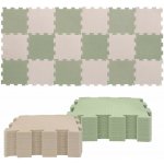 Nido Pěnová hrací podložka Puzzle 18ks Sage Green Sandstone – Zboží Dáma