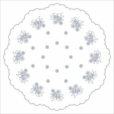 Beruška Vyšívání ubrus 120x120 cm květiny a květy – Hledejceny.cz