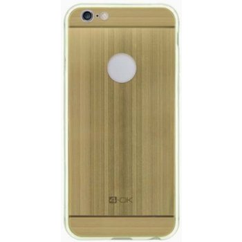 Pouzdro 4-OK TPU METAL CASE Apple iPhone 6 a 6S Oro