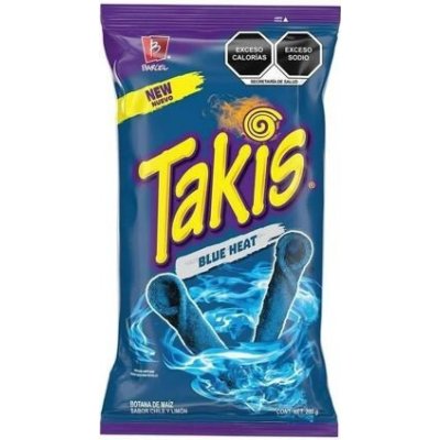 Takis Blue Heat pálivé kukuřičné chipsy s příchutí chilli papriček 200 g – Zboží Dáma