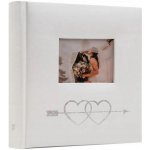 Kapesní album na 50 fotografií 10x15 cm, bílé, svatební, srdíčko – jako dárek – Zboží Živě