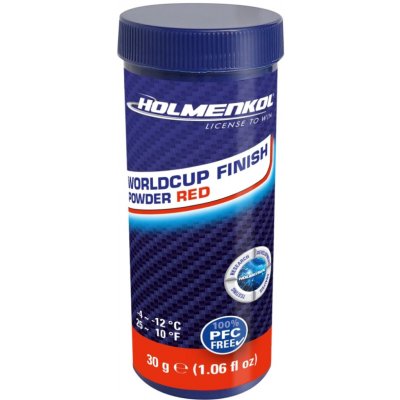 Holmenkol Worldcup Finish Powder Red -4°/-12°C 30 g 2026/27 – Hledejceny.cz