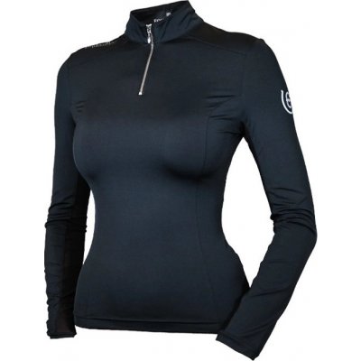 EQUESTRIAN STOCKHOLM Tričko Air Breeze Top Black Edition – Zboží Mobilmania