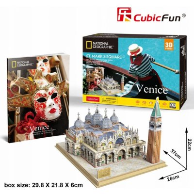 CubicFun 3D puzzle National Geographic: Náměstí svatého Marka 107 ks – Hledejceny.cz