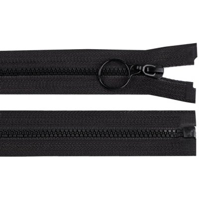 Prima-obchod Kostěný zip No 3 délka 70 cm s kroužkem, barva 322 černá – Hledejceny.cz
