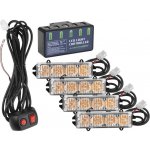 Carmotion Výstražné LED světlo, oranžové, set 4 ks | Zboží Auto
