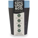 Circular & Co. recyklovaný kelímek na kávu 227 ml černá tyrkysová – Zboží Mobilmania
