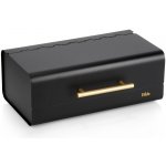 Kovový chlebník černý 36 × 23 × 14,5 cm Vilde – Zboží Dáma