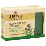 Sattva Ajurvédské ručně dělané mýdlo Neem a Aloe vera 125 g – Hledejceny.cz