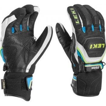 Leki Worldcup Race Coach Flex S GTX black-white-cyan-yellow