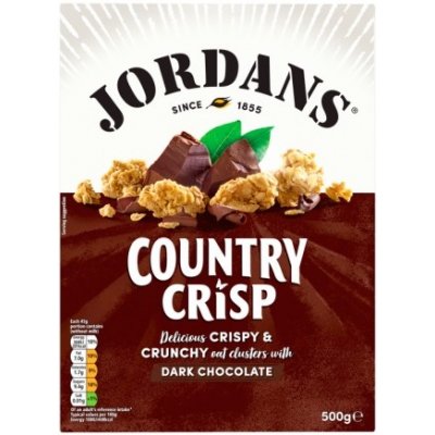 Jordans Country Crisp Pražené ovesno-ječmenné müsli s kousky čokolády 500 g