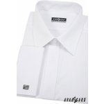 Avantgard pánská košile klasik s krytou légou a dvojitými manžetami na manžetové knoflíčky bílá 516-1 – Sleviste.cz