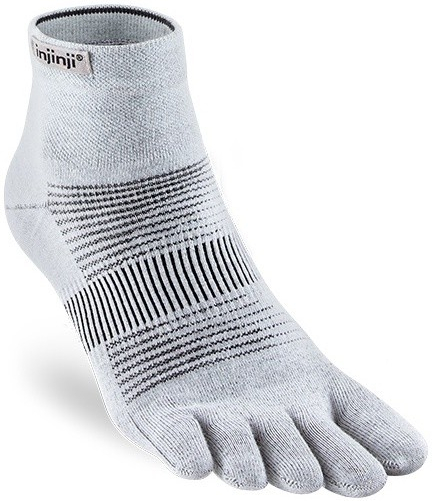 Injinji RUN Lightweight Mini-Crew Coolmax prstové ponožky grey