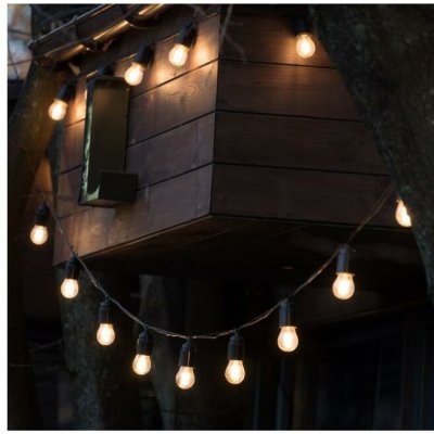 Kobi LED Stm solární řetěz STARLIGHT NEO 10xE27/3,7V 2700K IP54 1200 mAh 11,5m + DO 004521 – Zboží Dáma