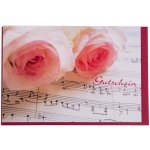 musikboutique Přání do obálky RŮŽE S PARTITUROU – Zboží Dáma