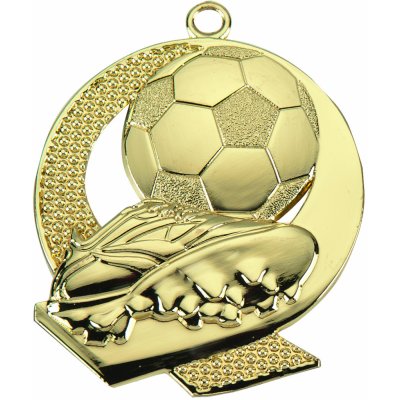 Medaile fotbal míč a kopačka průměr 36 mm Zlatá – Zboží Dáma