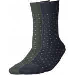 Esmara dámské ponožky 2 páry puntíkovaná / navy modrá / zelená – Sleviste.cz