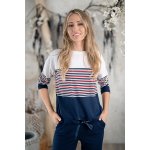 Hajdan halenka 1227 modrá-bílá-červená – Zboží Dáma