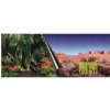 Pozadí do akvárií Duvo+ pozadí oboustranné Jungle / Desert 120 x 50 cm