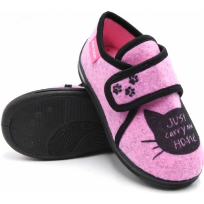 Dětské papuče GEZER Cat růžové – Sleviste.cz