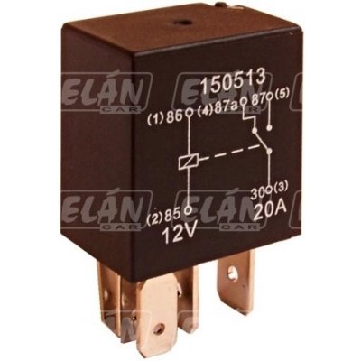 Přepínací mikro relé 12V 10/20A 5 vývodů – Sleviste.cz