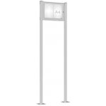 PROCITY Venkovní elegantní vitrína Tradition, 2 x A4, včetně sloupků, elox – Zboží Živě