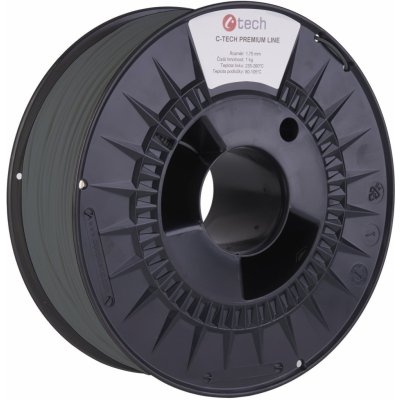 C-Tech Premium Line ASA, čedičová šedá, RAL7012, 1,75 mm, 1 kg 3DF-P-ASA1,75-7012 – Zboží Živě