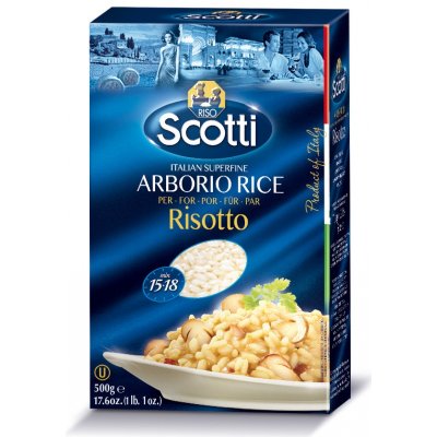 Riso Scotti Risotto rýže arborio - 0,5 kg – Zbozi.Blesk.cz