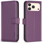 BNF knížkové pouzdro na iPhone 17 Pro Max - tmavěfialové – Zboží Mobilmania