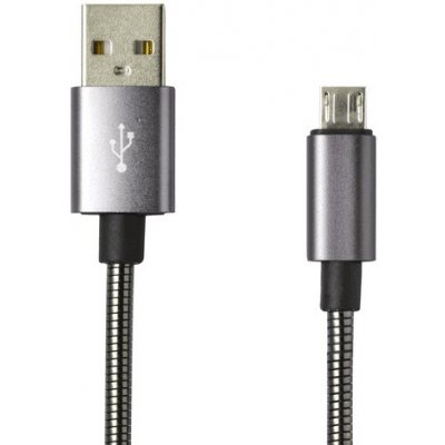 Mobilnet KABB-0094-USB-MICRO Micro USB, 1m, šedý – Zbozi.Blesk.cz