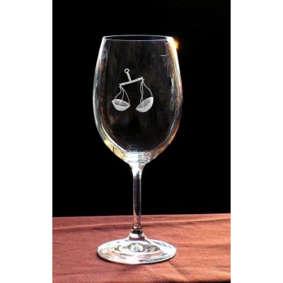 Rytiskla cz sklenice na víno znamení váhy 01 450 ml – Zboží Mobilmania