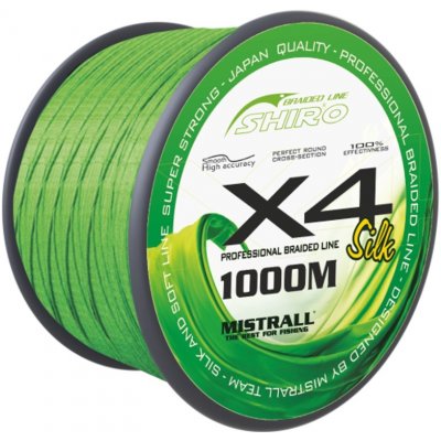 Mistrall šňůra Shiro Braided Line X4 1000m 0,36mm – Zboží Dáma