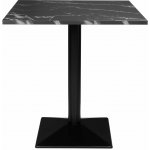 Gastrofans Čtvercový stůl Bolero v černém kamenném vzhledu 70 x 70 cm – Hledejceny.cz
