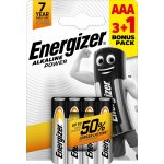 Energizer Alkaline Power AAA 4ks 7638900302097 – Zboží Mobilmania
