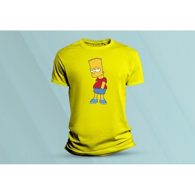 Sandratex dětské bavlněné tričko Bart Simpson. Žlutá – Hledejceny.cz